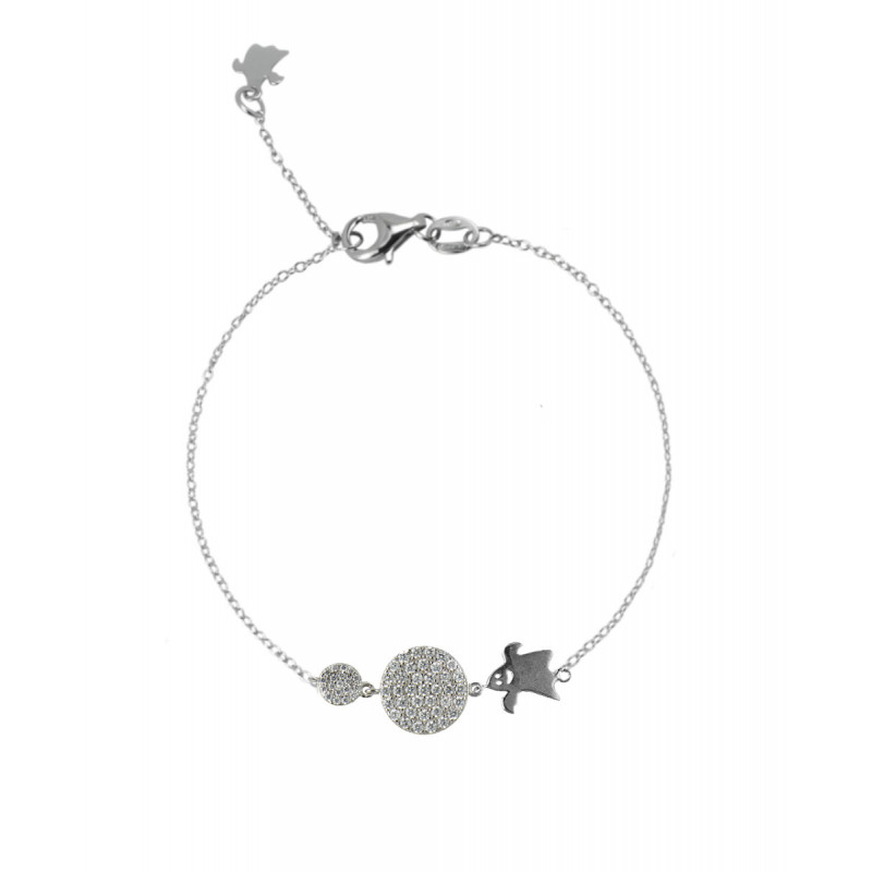 Pulsera Clarity Ghost de plata de primera ley y circonitas